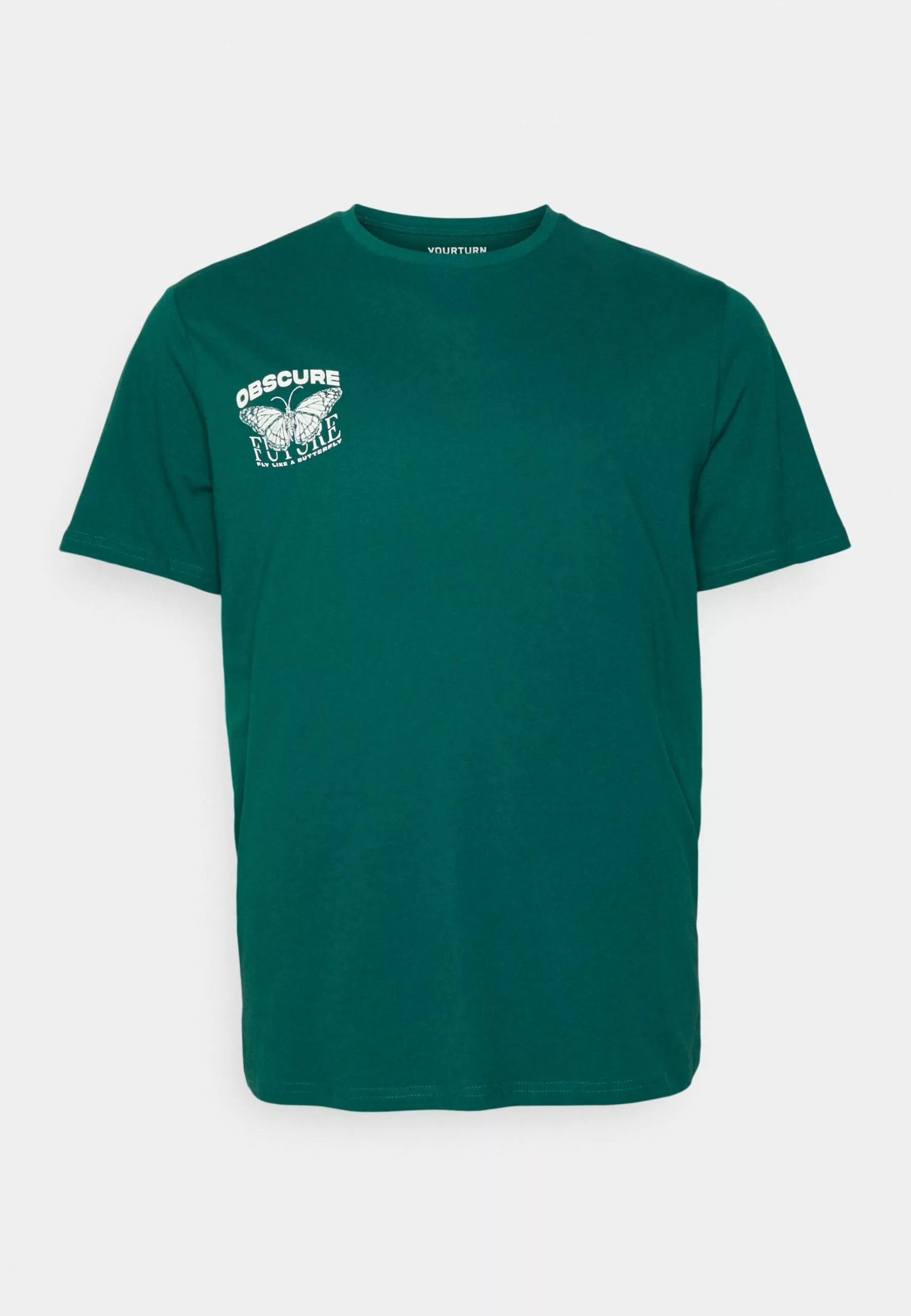 YOURTURN Unisex - Print T-Shirt - Green 2 YOURTURN Unisex - Print T-Shirt - Green - Image 2