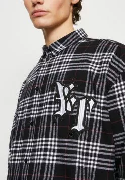 YOURTURN Unisex - Button-Down Blouse - White/Black -Yourturn Shop 122bb50dbce74bea8289cf852131132c scaled