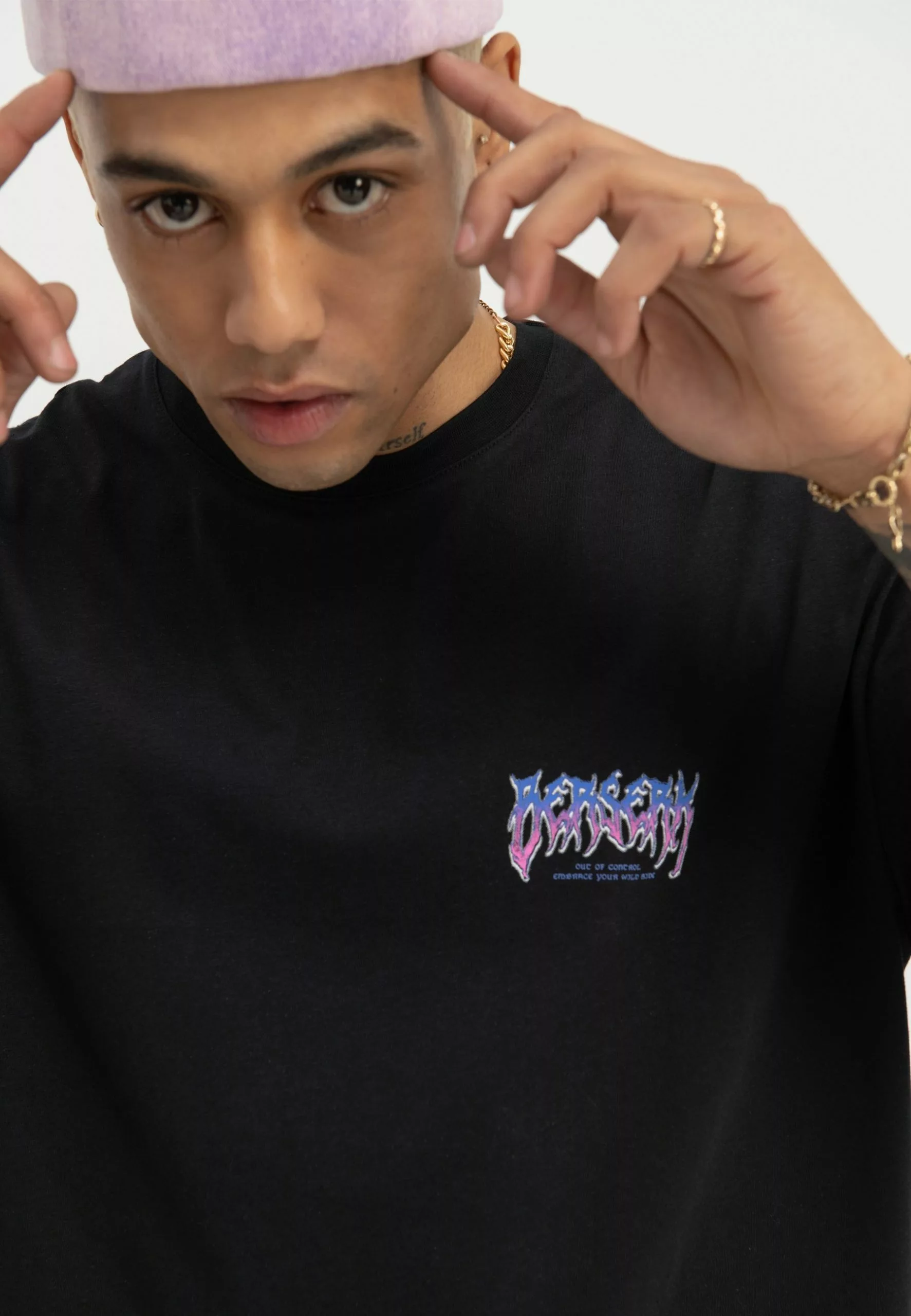 YOURTURN Unisex - Print T-Shirt - Black 7 YOURTURN Unisex - Print T-Shirt - Black - Image 7