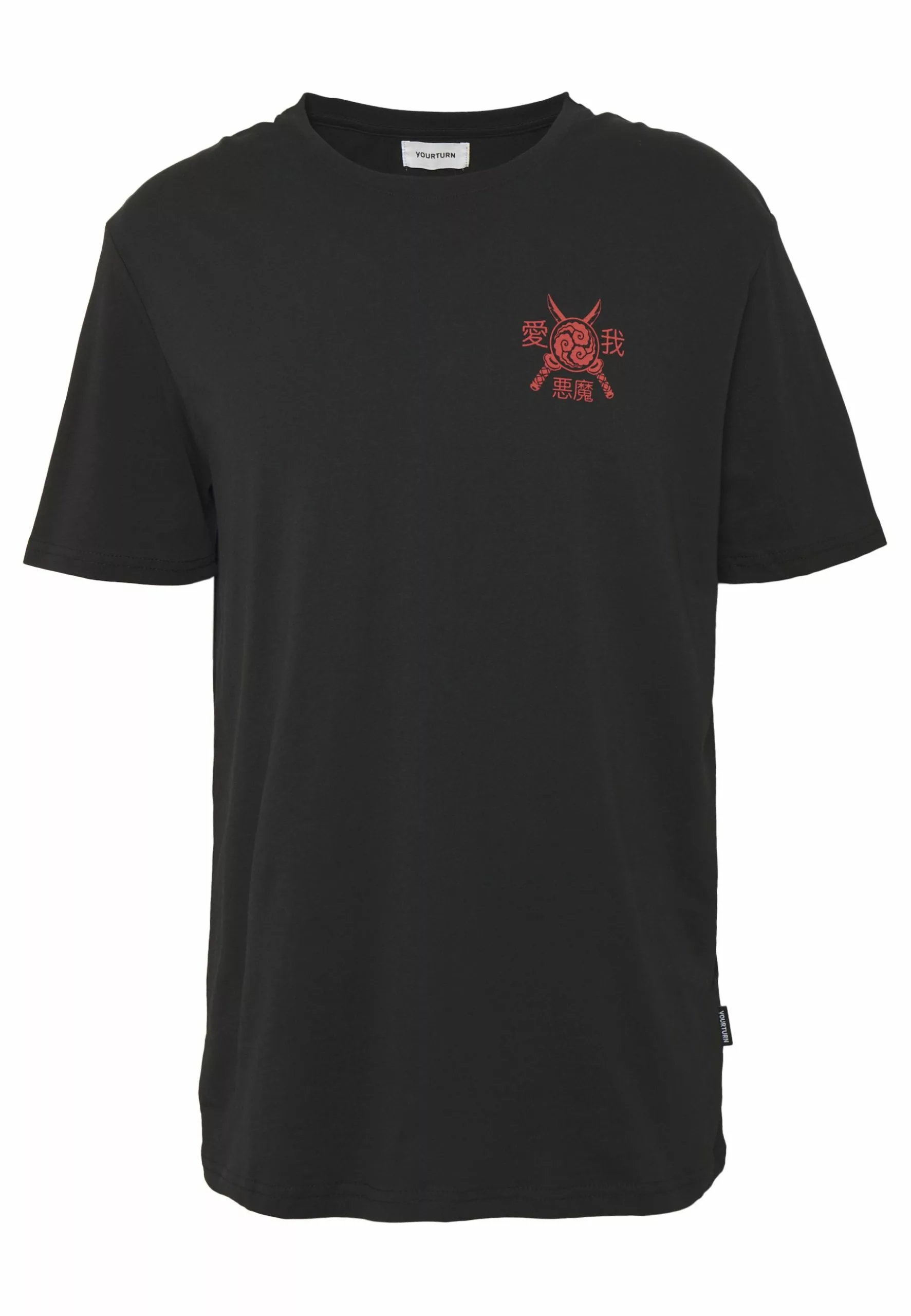 YOURTURN Print T-Shirt - Black 2 YOURTURN Print T-Shirt - Black - Image 2