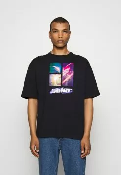 YOURTURN Unisex - Print T-Shirt - Black