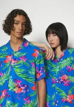 YOURTURN Unisex - Button-Down Blouse - Blue -Yourturn Shop 1f4d756d24f640c19c2083e951e31d3a scaled