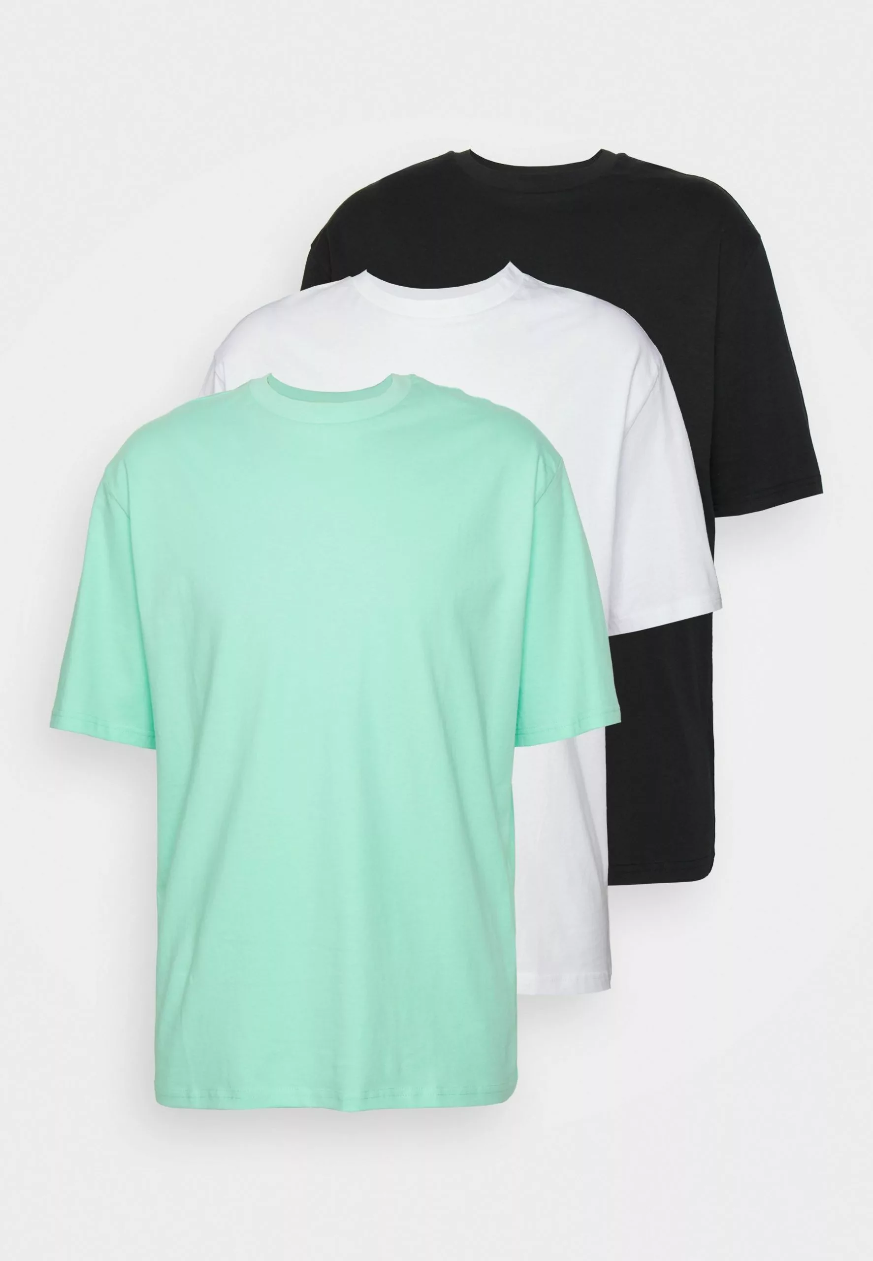 YOURTURN 3Pack Unisex - Basic T-Shirt - White/Mint/Black 7 YOURTURN 3Pack Unisex - Basic T-Shirt - White/Mint/Black - Image 7