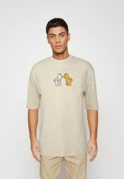 YOURTURN Unisex - Print T-Shirt - Beige