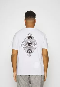 YOURTURN Eye Moon Tee Unisex - Print T-Shirt - White