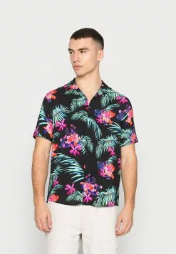 YOURTURN Unisex - Button-Down Blouse - Black