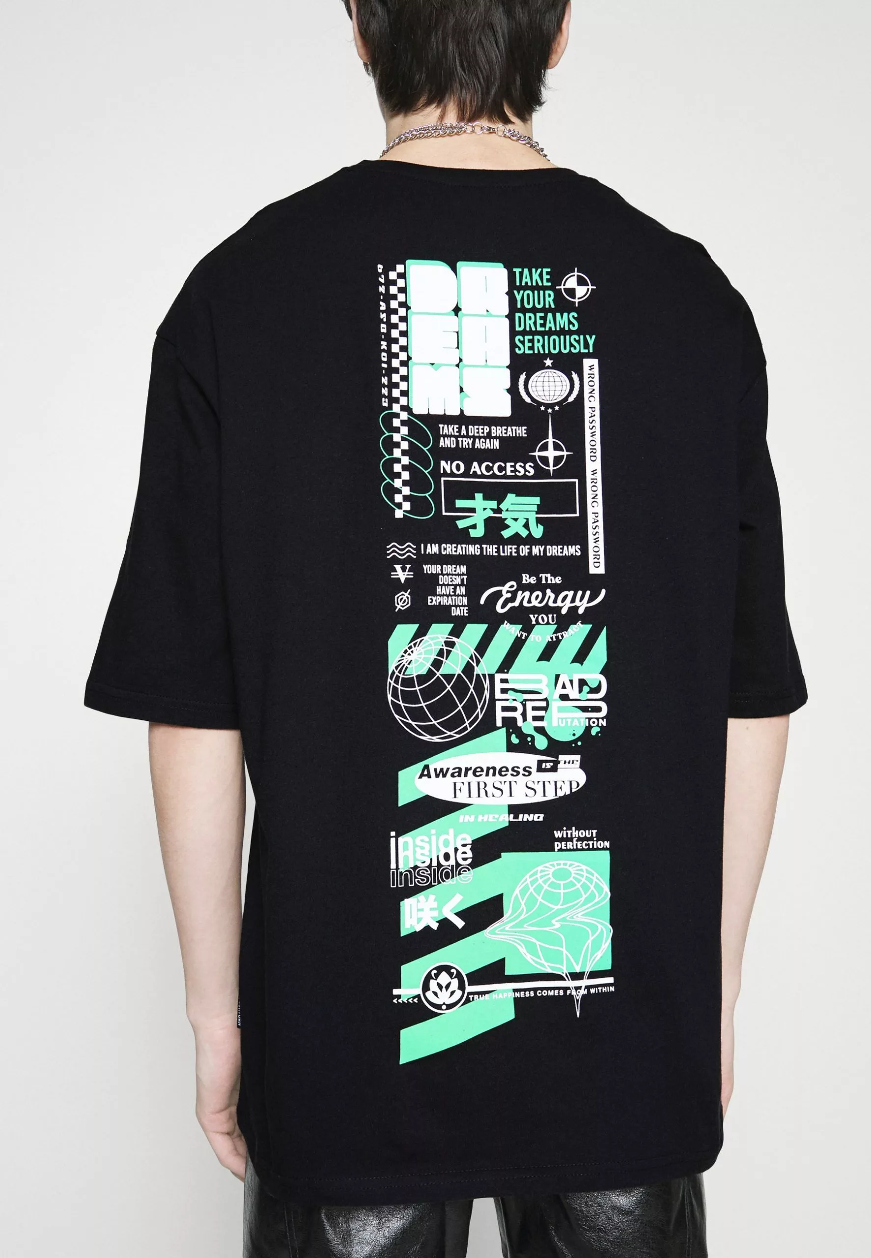 YOURTURN Unisex - Print T-Shirt - Black 6 YOURTURN Unisex - Print T-Shirt - Black - Image 6