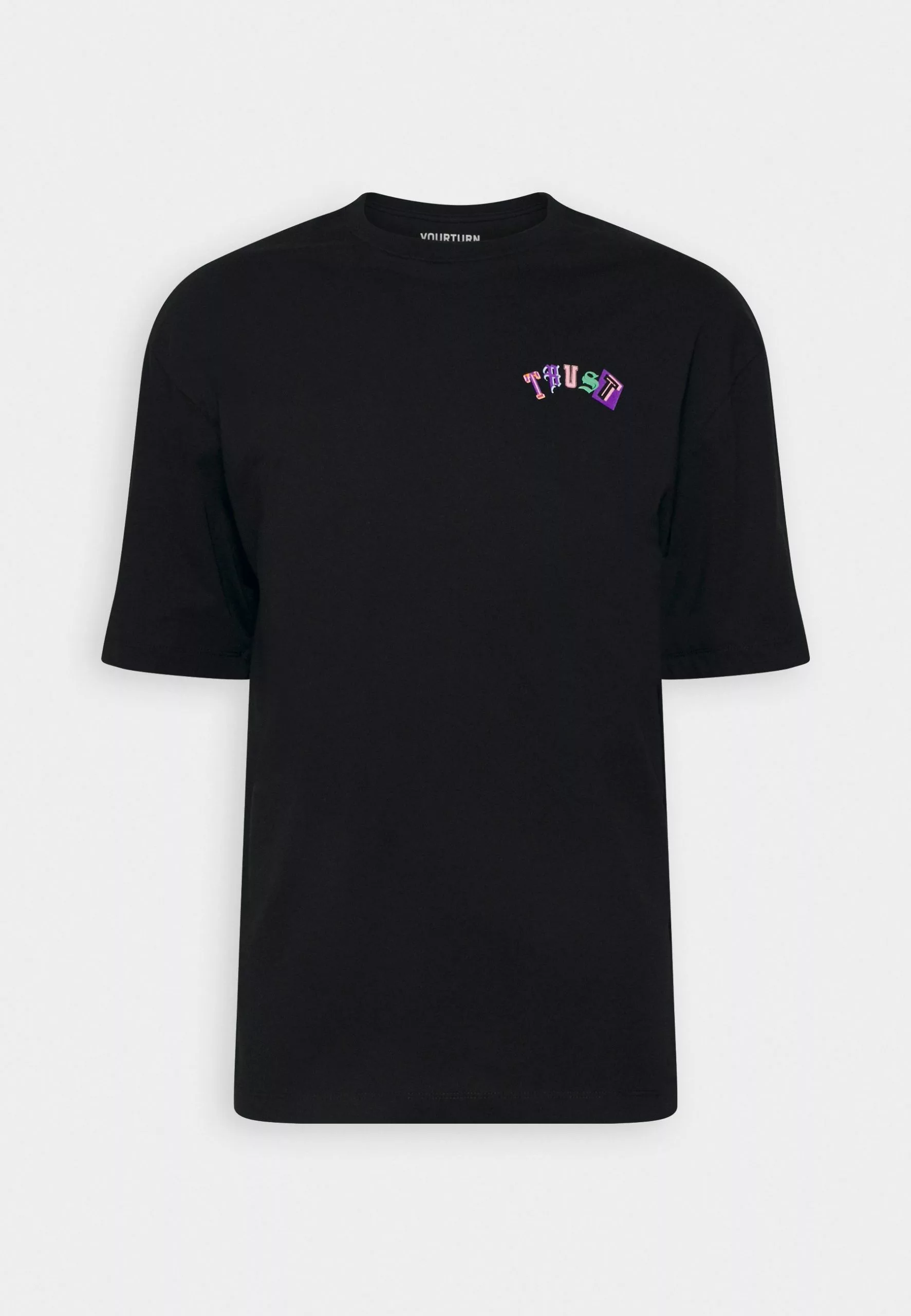 YOURTURN Unisex - Print T-Shirt - Black 5 YOURTURN Unisex - Print T-Shirt - Black - Image 5