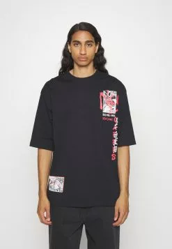 YOURTURN Unisex - Print T-Shirt - Black