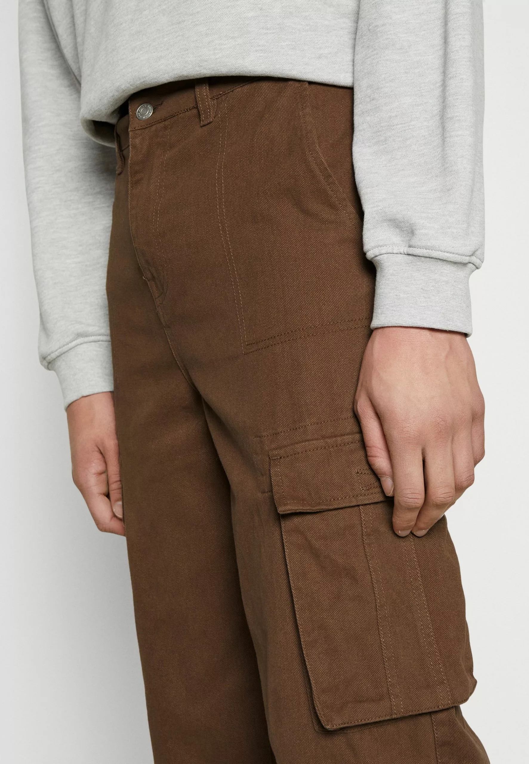 YOURTURN Unisex - Cargo Trousers - Brown 5 YOURTURN Unisex - Cargo Trousers - Brown - Image 5