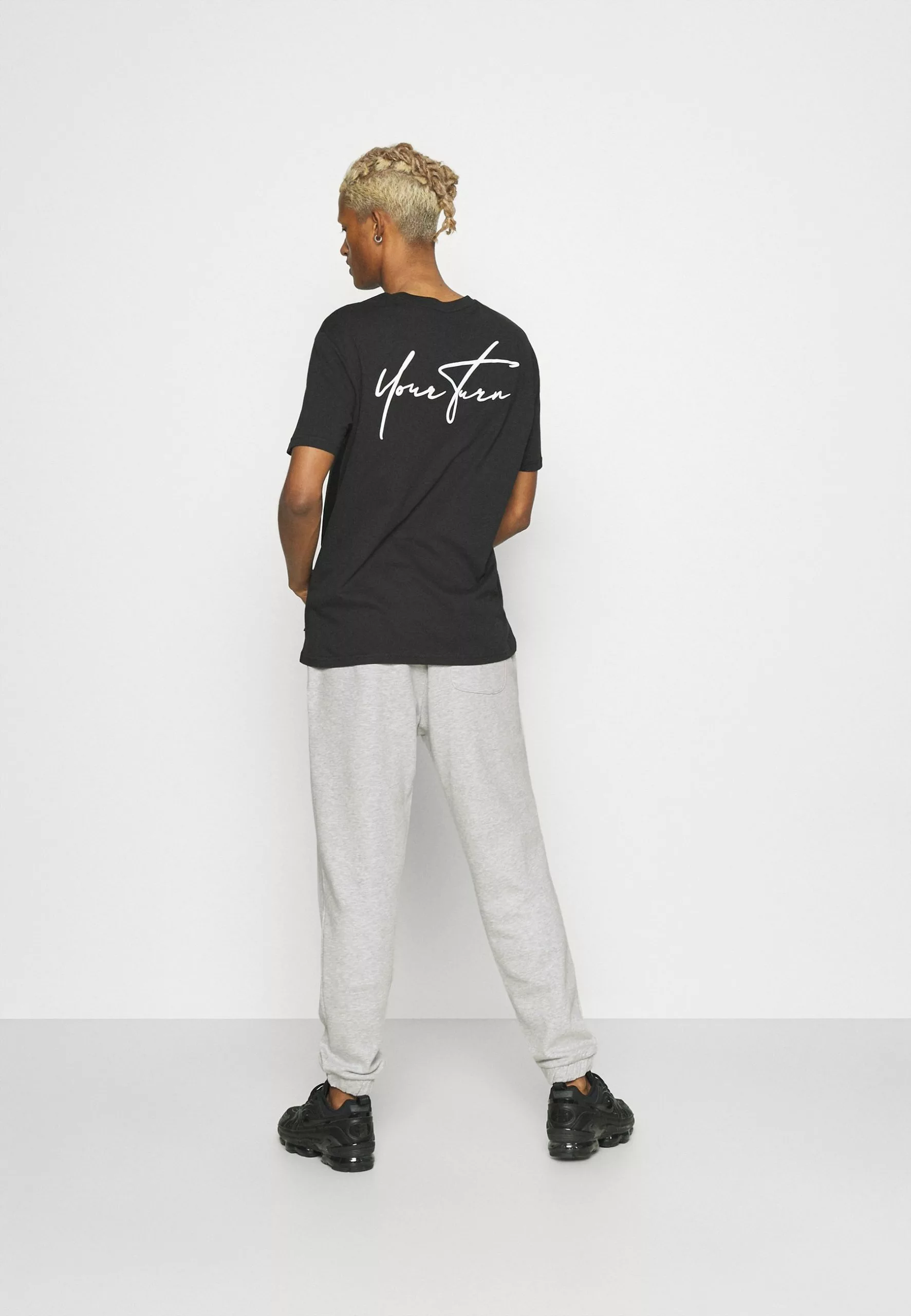 YOURTURN Unisex - Tracksuit Bottoms - Mottled Light Grey 3 YOURTURN Unisex - Tracksuit Bottoms - Mottled Light Grey - Image 3