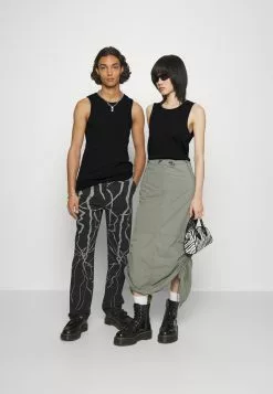 YOURTURN Slim Fit Ribbed Tank Unisex 2 Pack- Top - White/Black