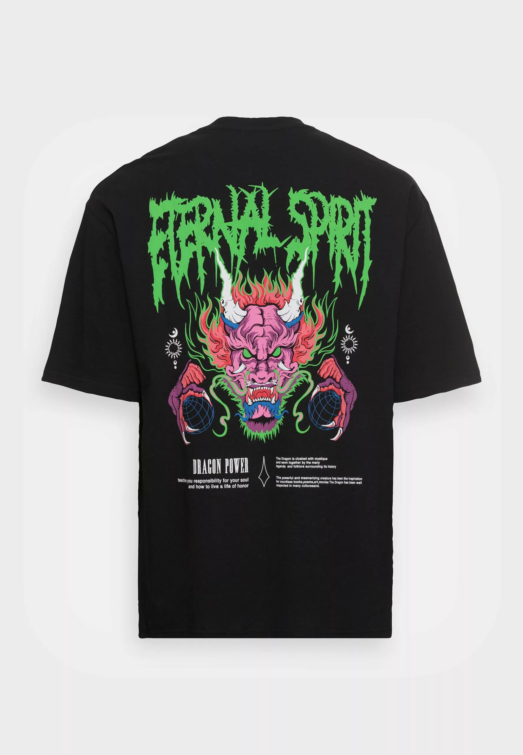 YOURTURN Unisex - Print T-Shirt - Black 2 YOURTURN Unisex - Print T-Shirt - Black - Image 2