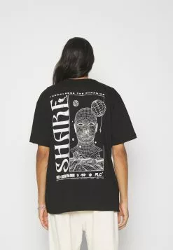 YOURTURN Unisex - Print T-Shirt - Black