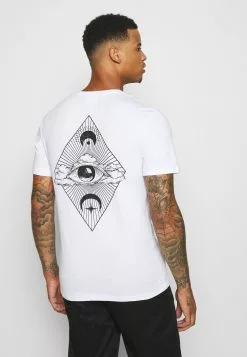 YOURTURN Eye Moon Tee Unisex - Print T-Shirt - White