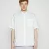 YOURTURN Plain Boxi Fit Unisex - Shirt -White
