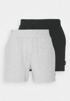 YOURTURN 2 Pack Unisex - Shorts - Black/Grey
