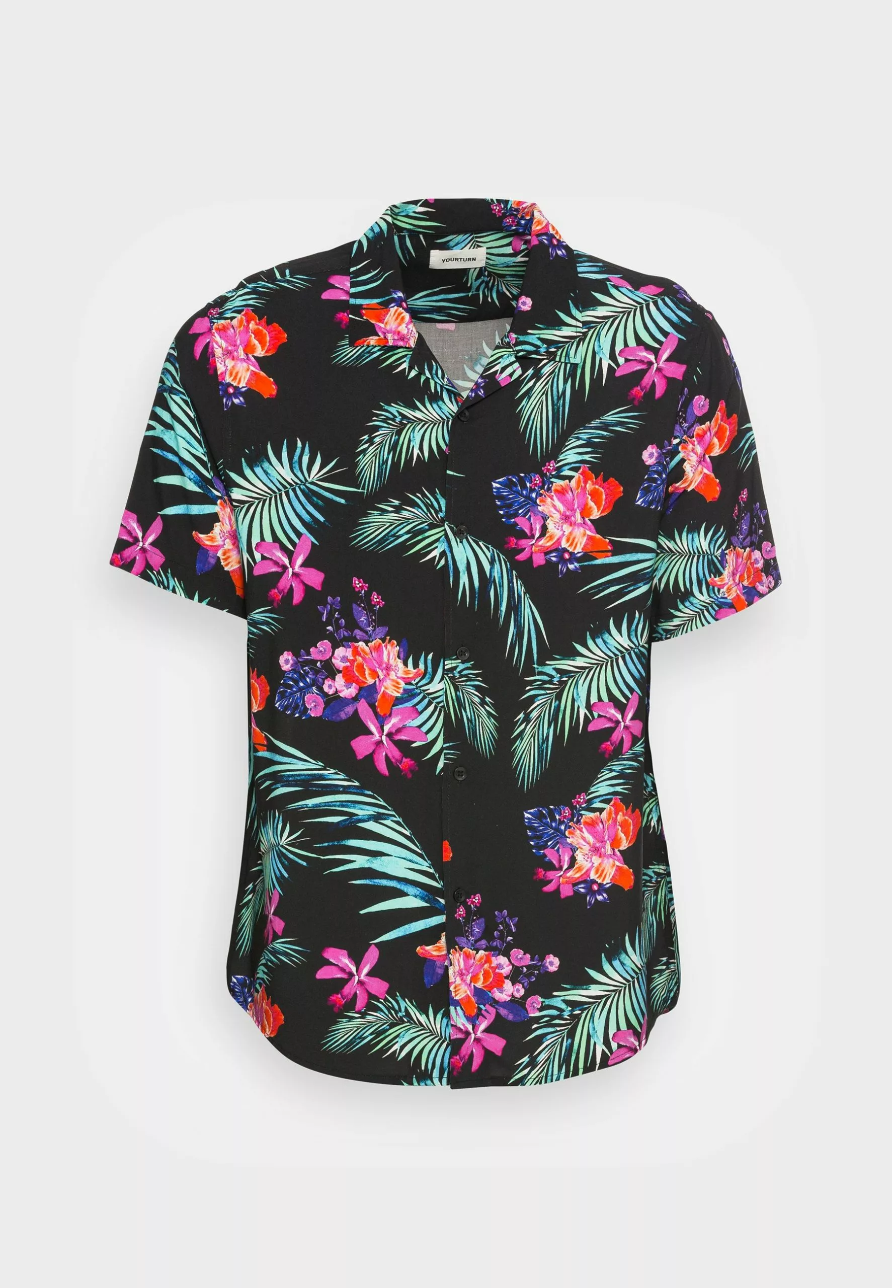 YOURTURN Unisex - Button-Down Blouse - Black 4 YOURTURN Unisex - Button-Down Blouse - Black - Image 4