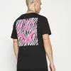 YOURTURN Print T-Shirt - Black