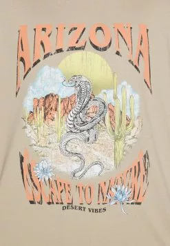 YOURTURN Unisex - Print T-Shirt - Beige -Yourturn Shop 56a5a89474a5460b8dc7b10595887d4d scaled