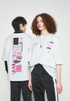 YOURTURN Unisex - Print T-Shirt - White