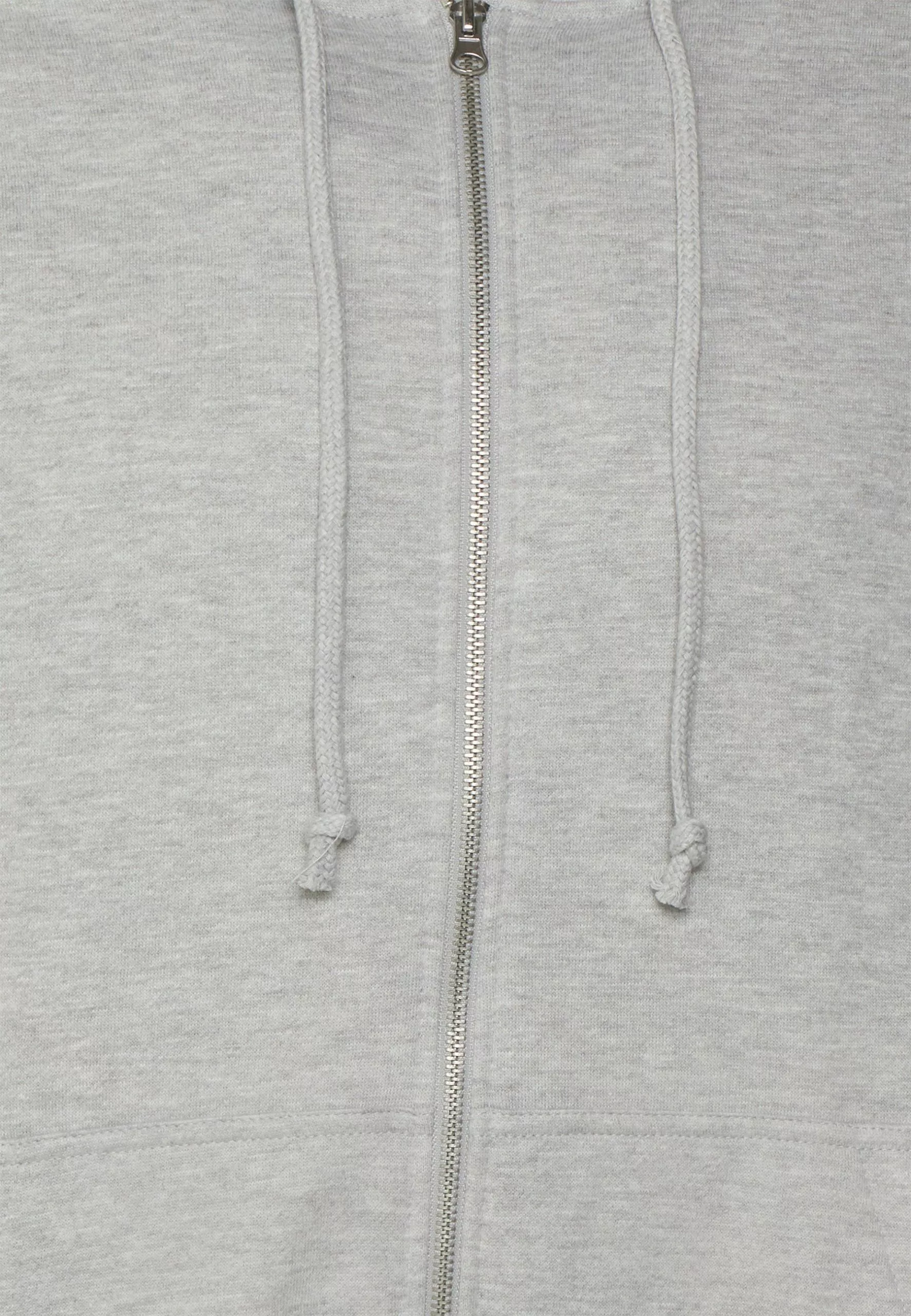 YOURTURN Relaxed Fit Unisex - Zip-Up Sweatshirt - Mottled Light Grey 3 YOURTURN Relaxed Fit Unisex - Zip-Up Sweatshirt - Mottled Light Grey - Image 3