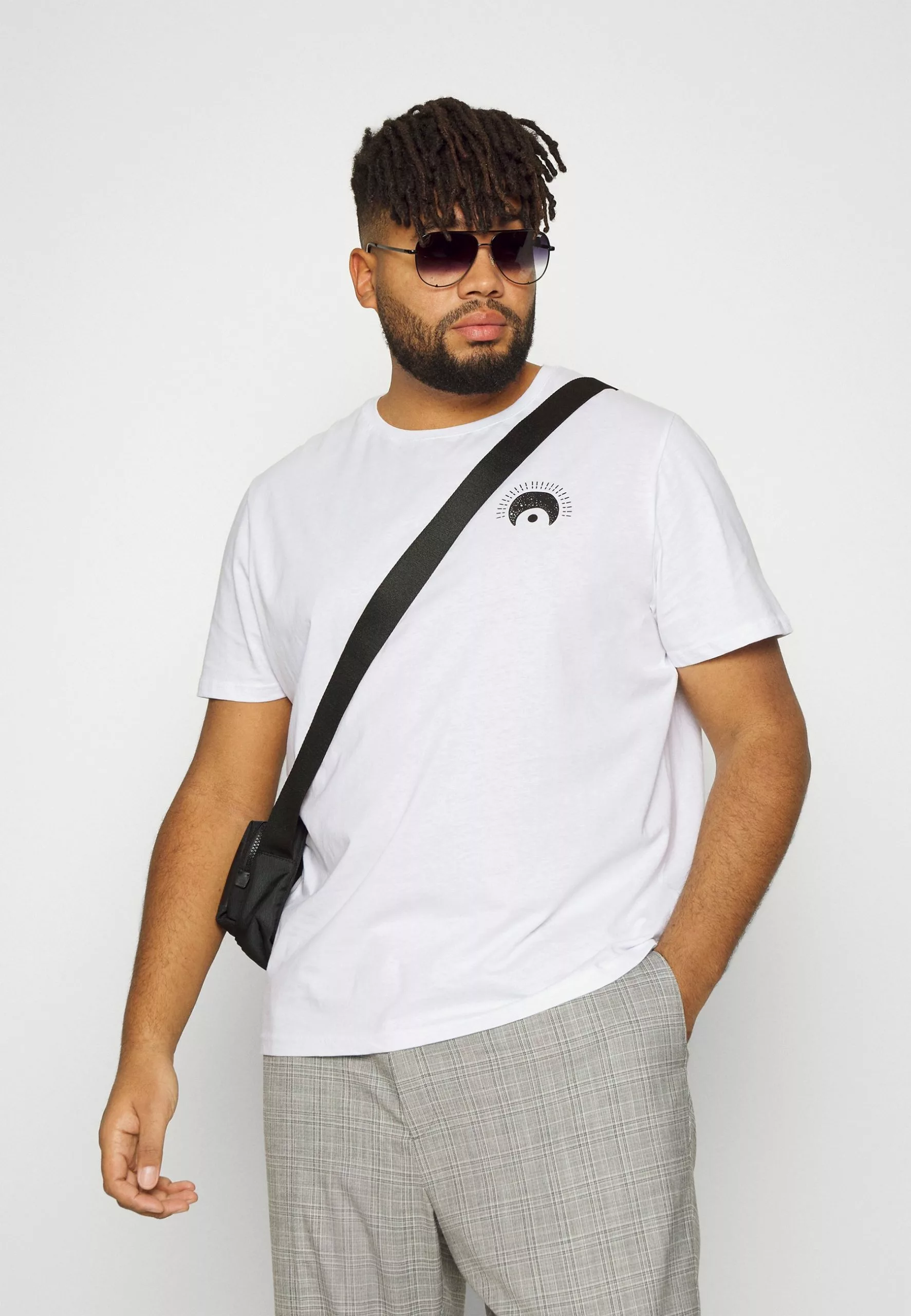 YOURTURN Eye Moon Tee Unisex - Print T-Shirt - White 4 YOURTURN Eye Moon Tee Unisex - Print T-Shirt - White - Image 4