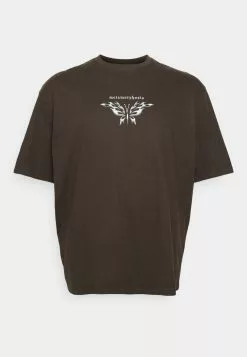 YOURTURN Print T-Shirt - Brown -Yourturn Shop 65b23aeaf77a4c1e84cd5ce13c000801 scaled