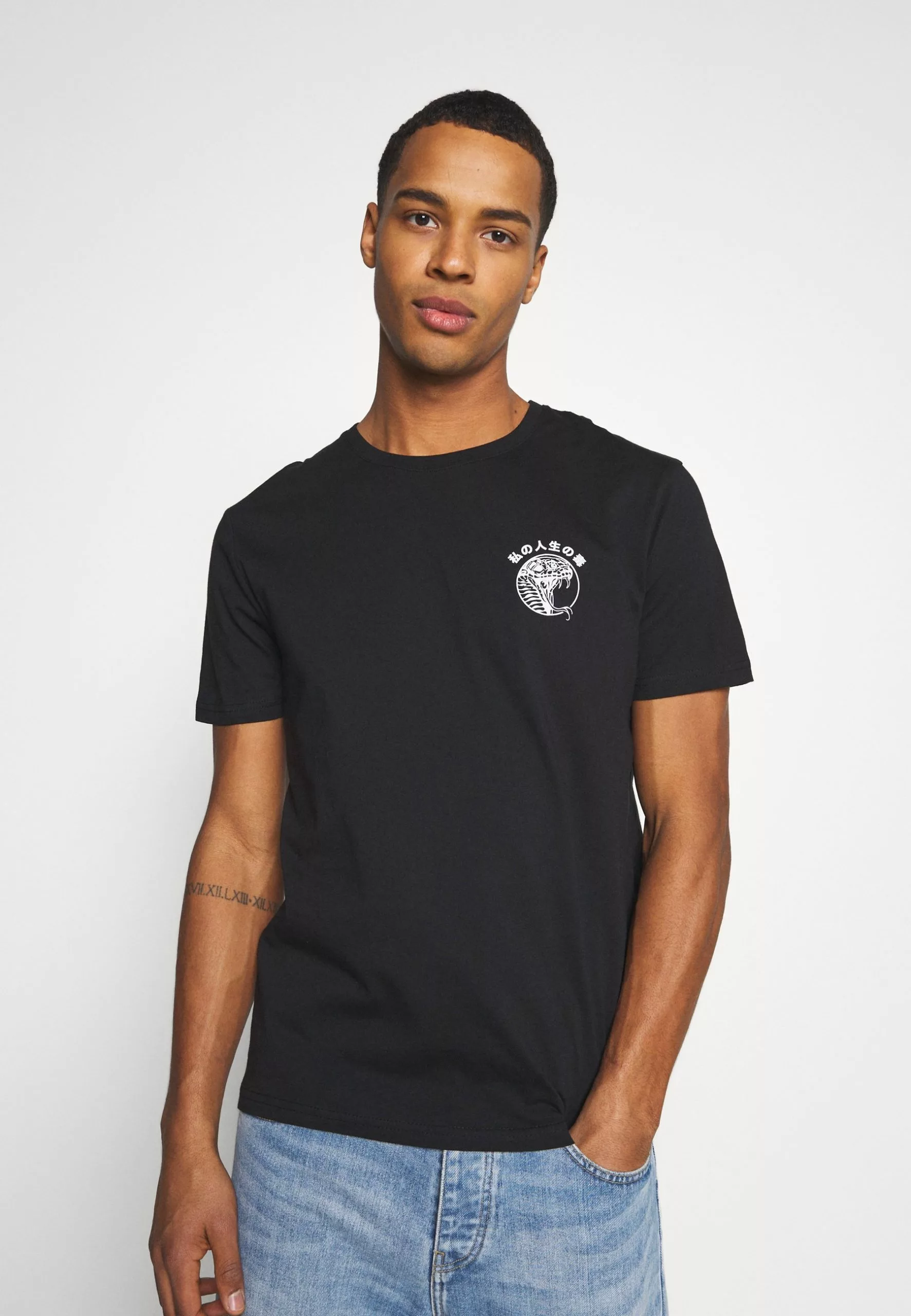 YOURTURN Unisex - Print T-Shirt - Black 3 YOURTURN Unisex - Print T-Shirt - Black - Image 3