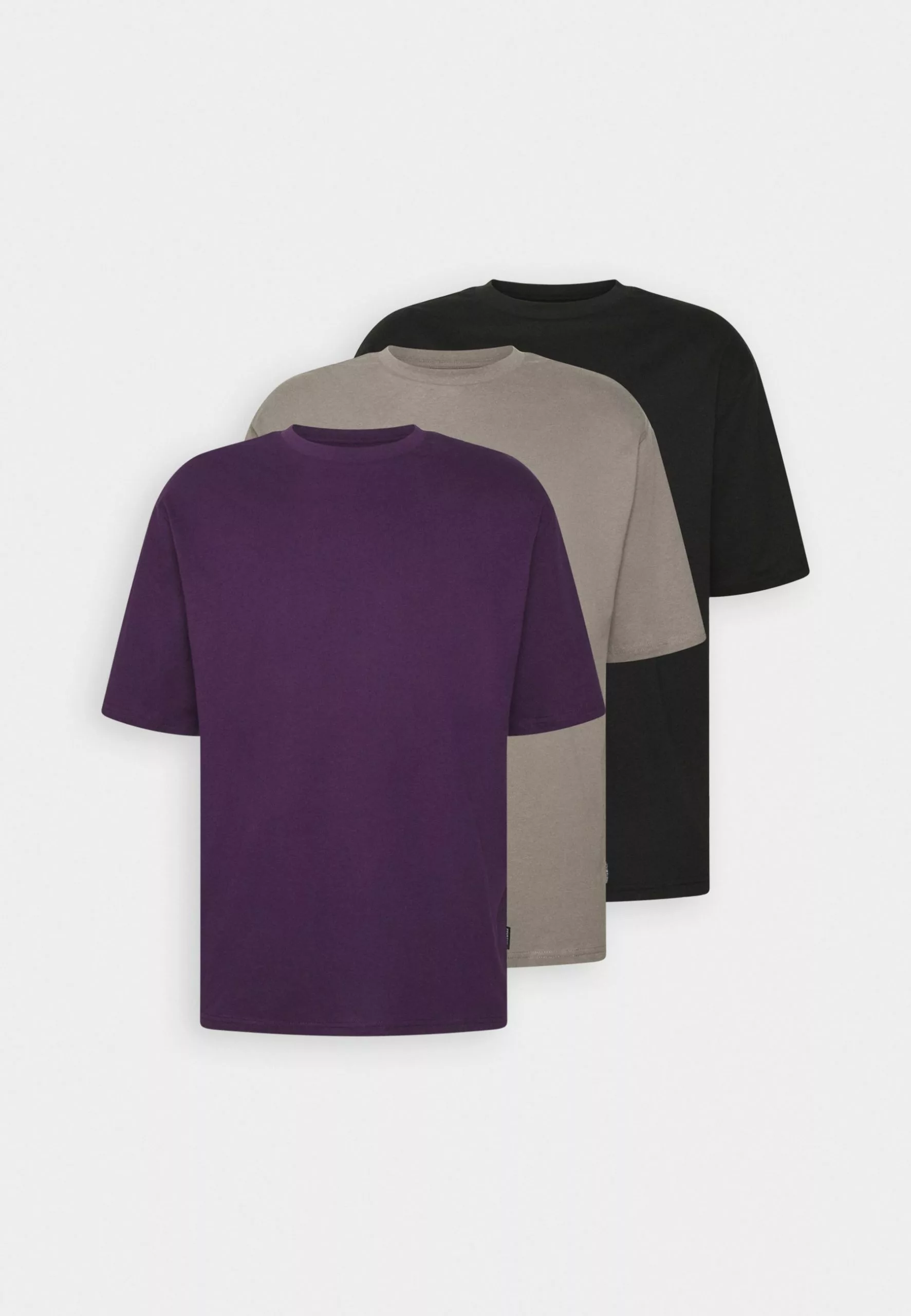 YOURTURN 3Pack Unisex - Basic T-Shirt - Grey/Purple/Black 6 YOURTURN 3Pack Unisex - Basic T-Shirt - Grey/Purple/Black - Image 6
