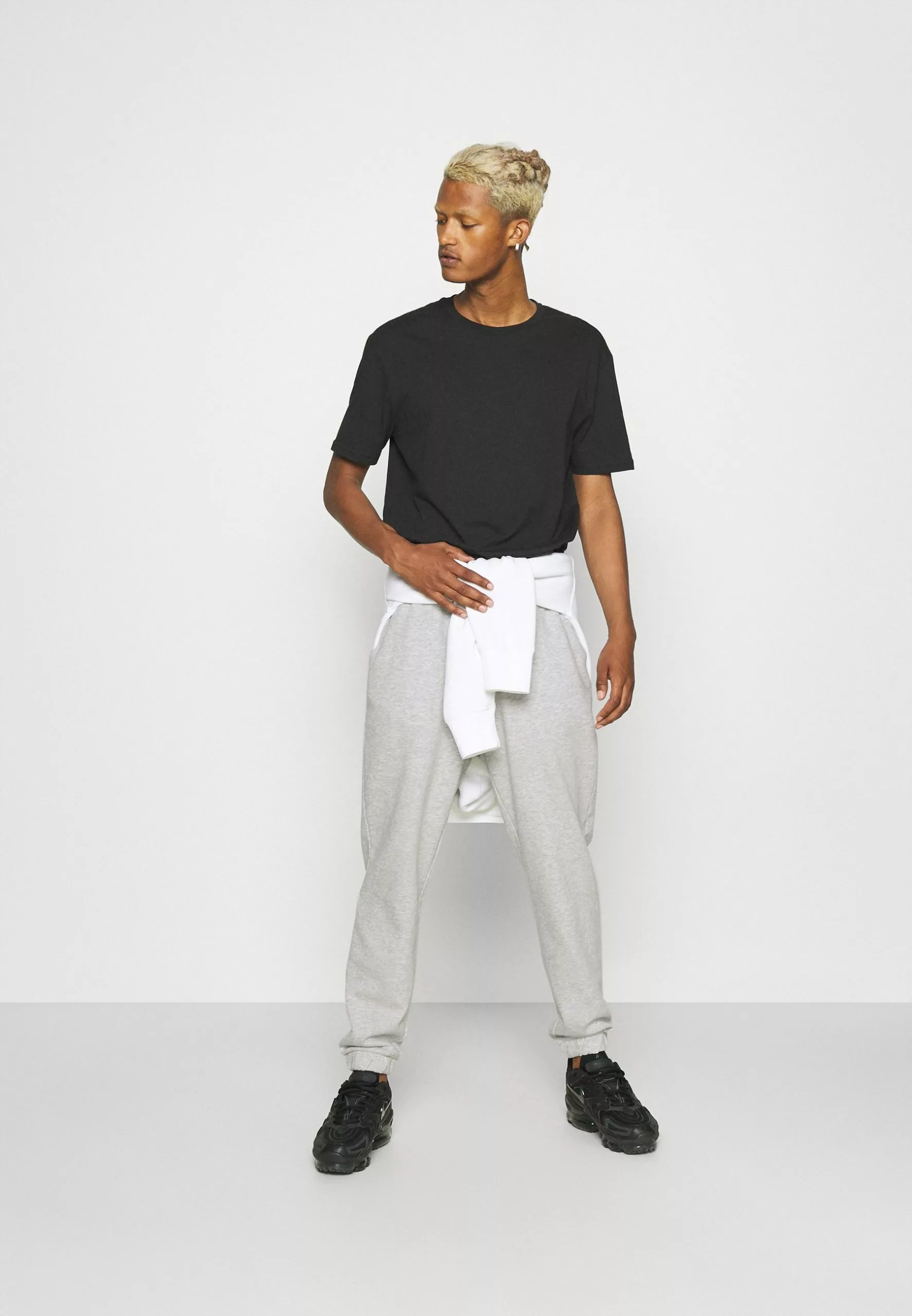 YOURTURN Unisex - Tracksuit Bottoms - Mottled Light Grey 2 YOURTURN Unisex - Tracksuit Bottoms - Mottled Light Grey - Image 2