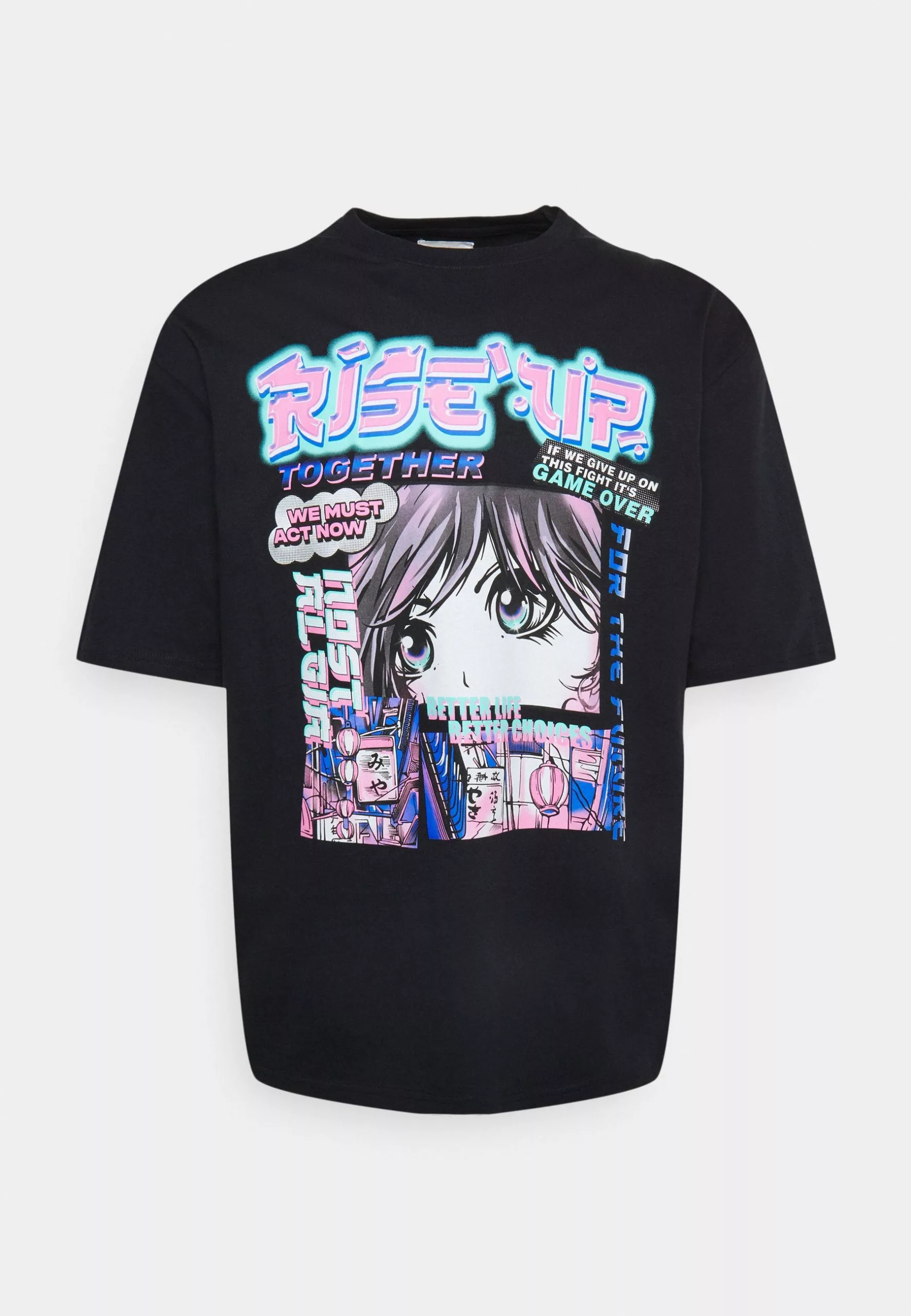 YOURTURN Unisex - Print T-Shirt - Black 1 YOURTURN Unisex - Print T-Shirt - Black