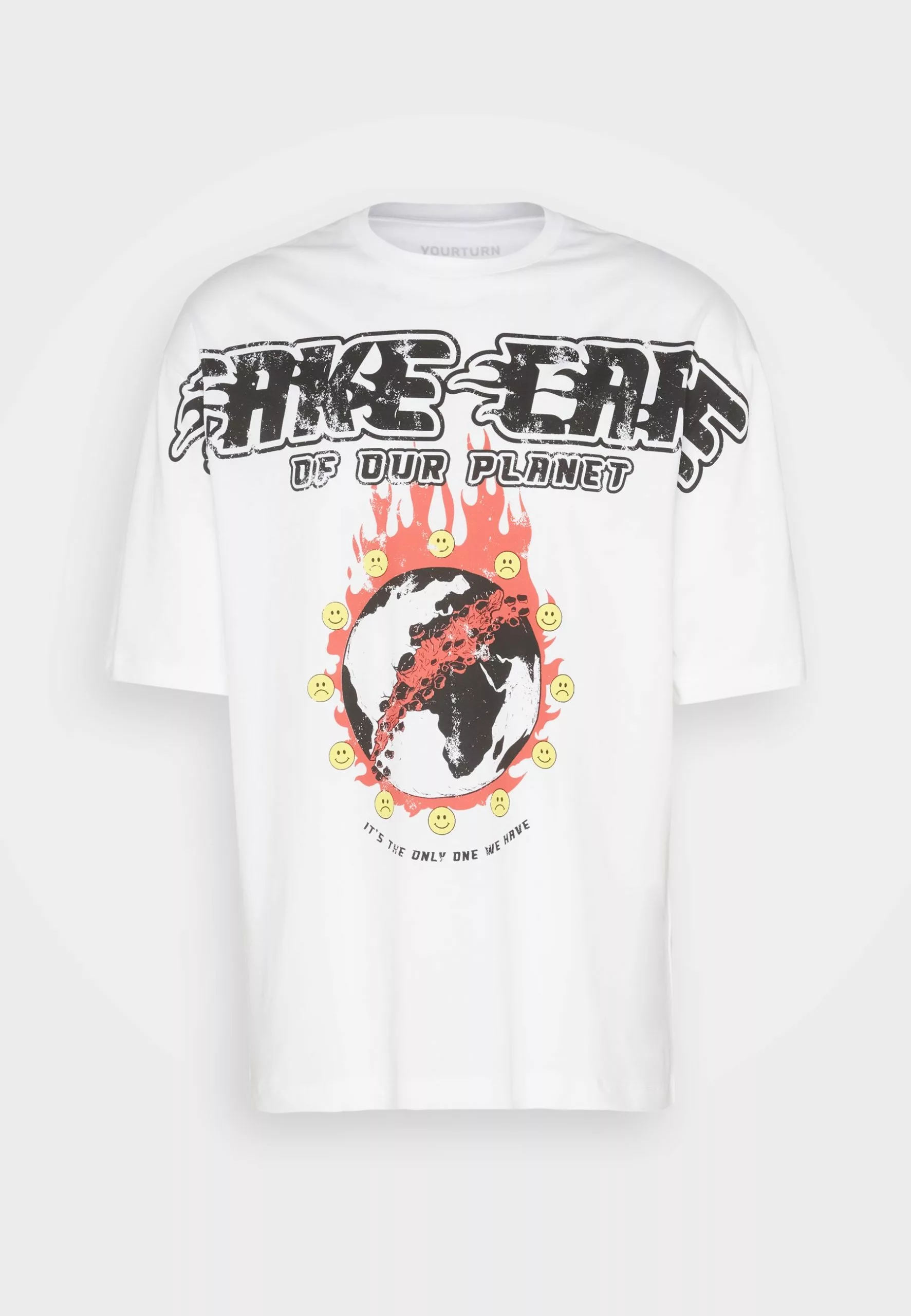 YOURTURN Unisex - Print T-Shirt - White 5 YOURTURN Unisex - Print T-Shirt - White - Image 5