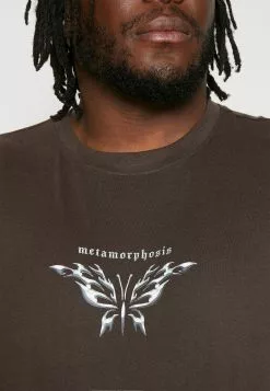 YOURTURN Print T-Shirt - Brown -Yourturn Shop 7673a818b5884438a6f91f8b31d112e1 scaled