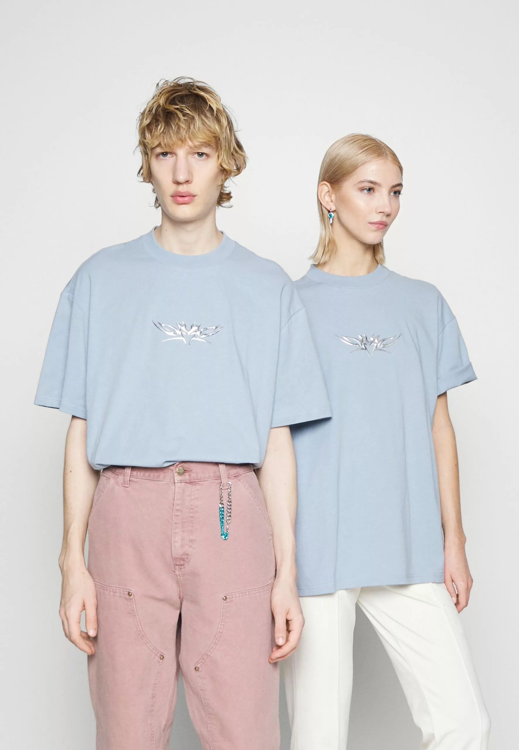 YOURTURN Print T-Shirt - Light Blue 1 YOURTURN Print T-Shirt - Light Blue