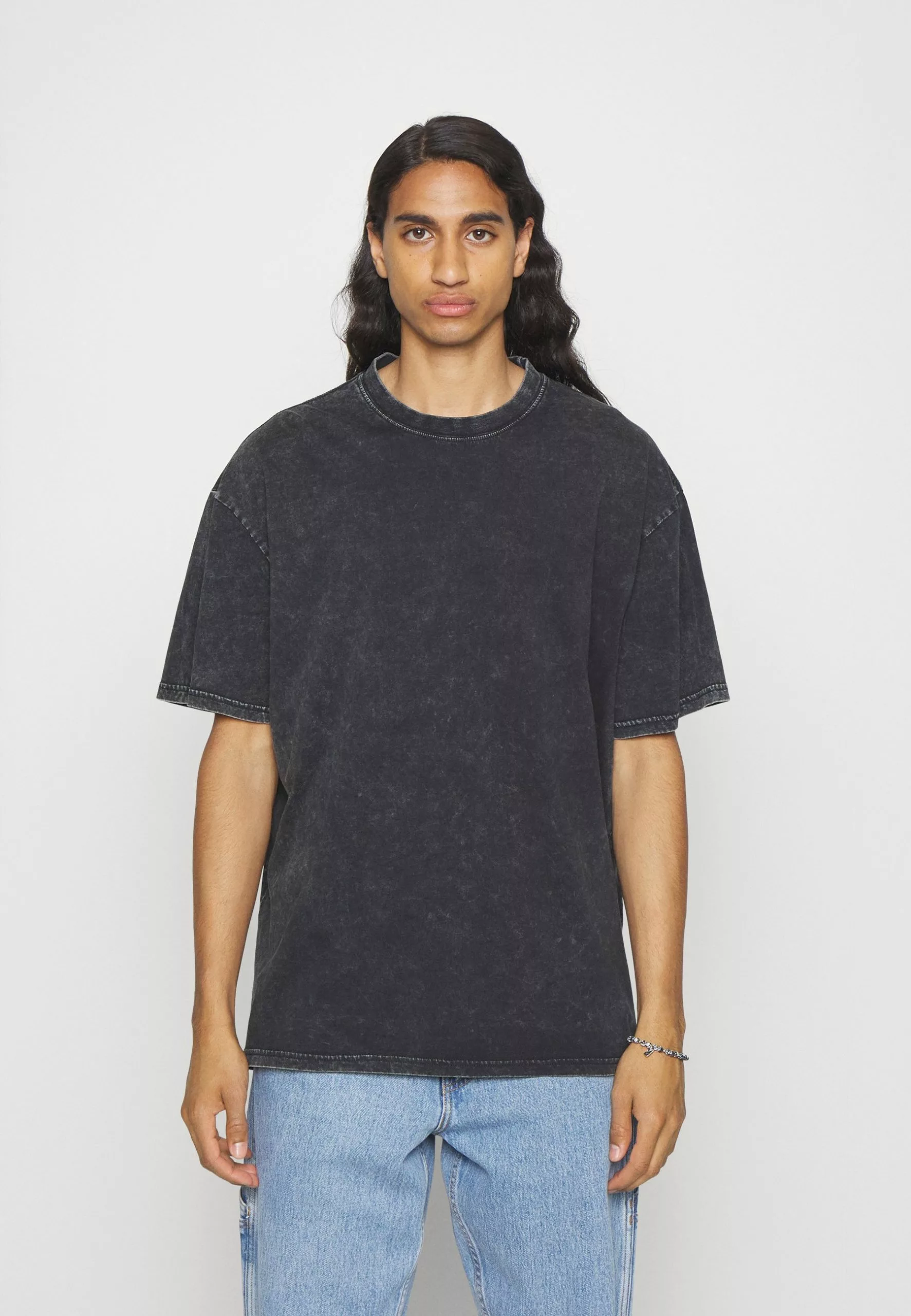 YOURTURN Unisex - Print T-Shirt - Mottled Black 1 YOURTURN Unisex - Print T-Shirt - Mottled Black