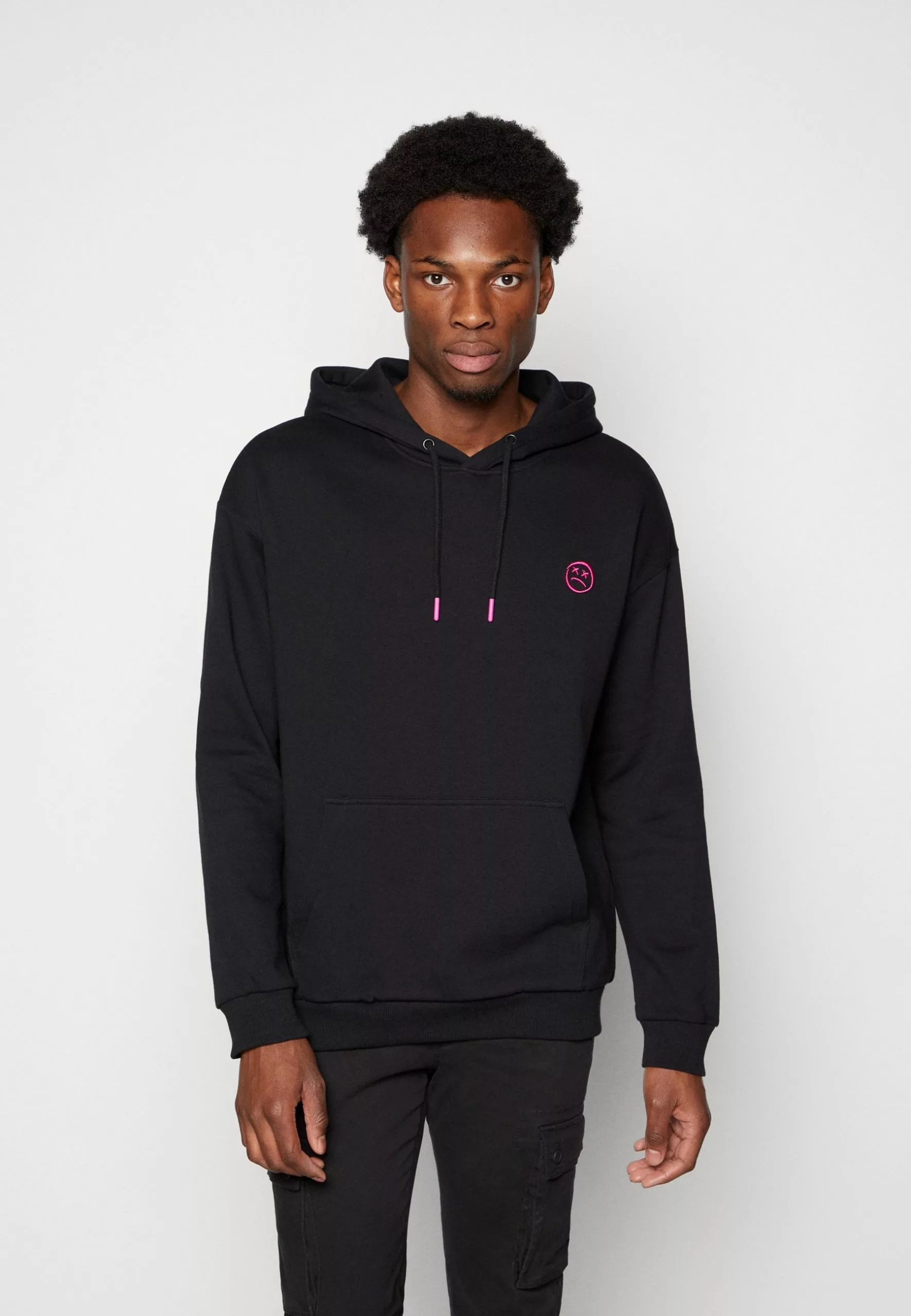 YOURTURN Embroidered Text Hoodie Unisex - Hoodie - Black 3 YOURTURN Embroidered Text Hoodie Unisex - Hoodie - Black - Image 3