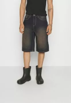YOURTURN Unisex - Denim Shorts - Dark Blue Denim