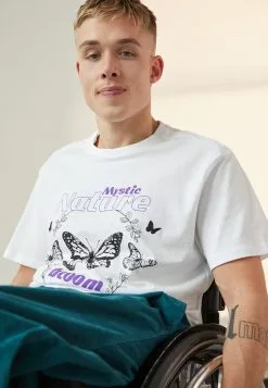 YOURTURN Unisex - Print T-Shirt - White