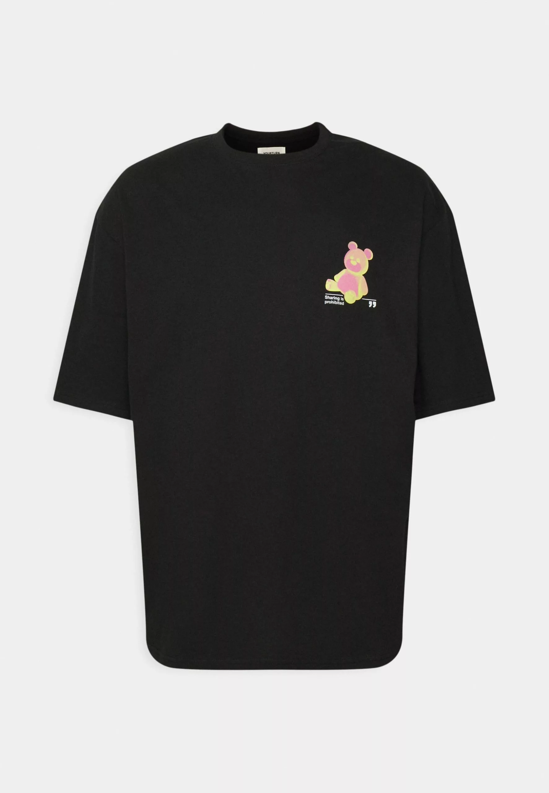 YOURTURN Unisex - Print T-Shirt - Black 5 YOURTURN Unisex - Print T-Shirt - Black - Image 5