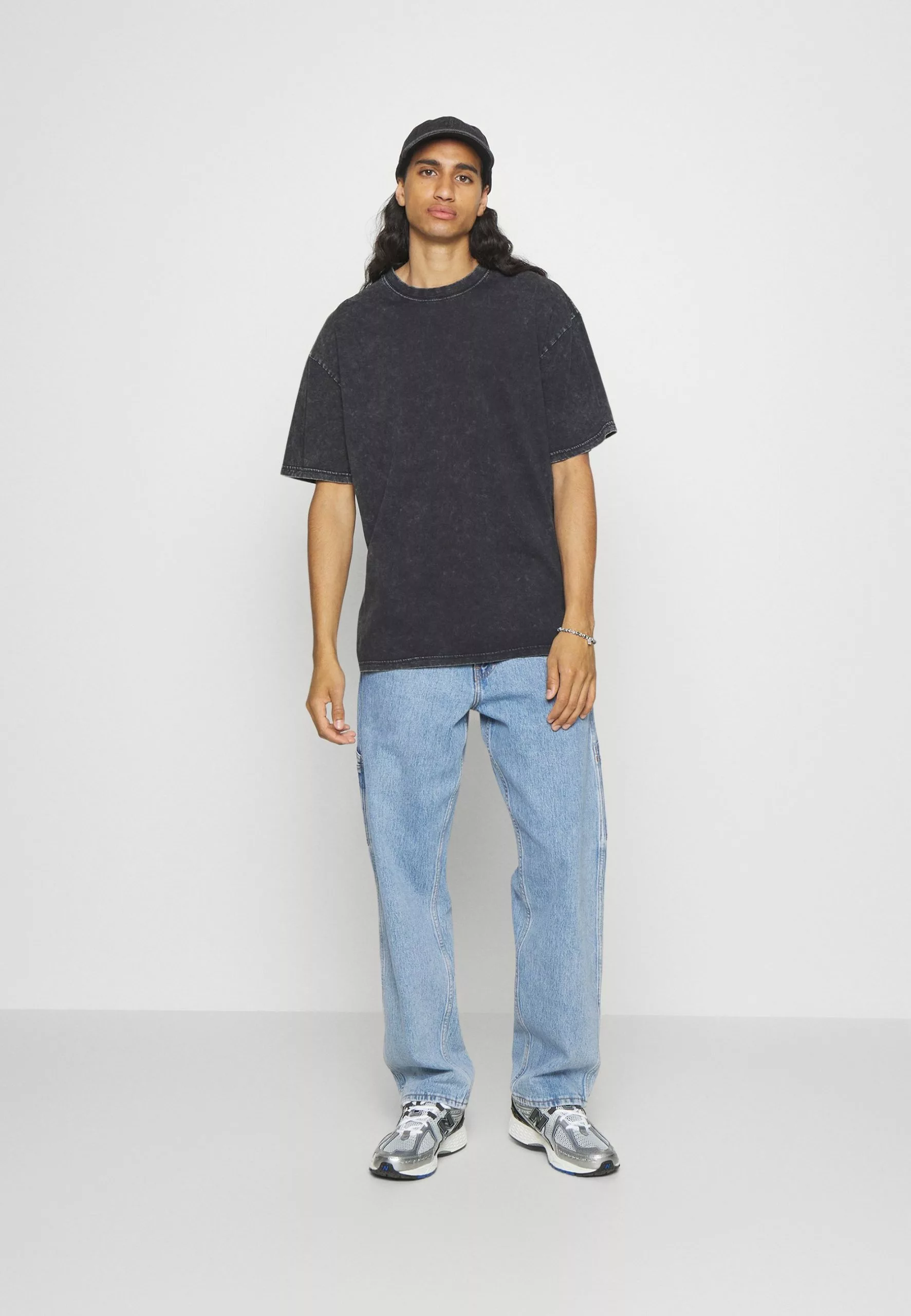 YOURTURN Unisex - Print T-Shirt - Mottled Black 2 YOURTURN Unisex - Print T-Shirt - Mottled Black - Image 2