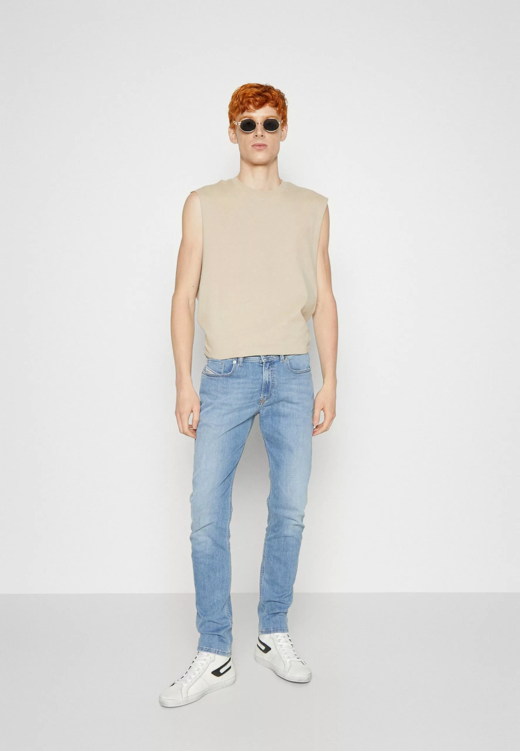 YOURTURN Unisex 2 Pack - Top - Beige/Dark Blue 1 YOURTURN Unisex 2 Pack - Top - Beige/Dark Blue