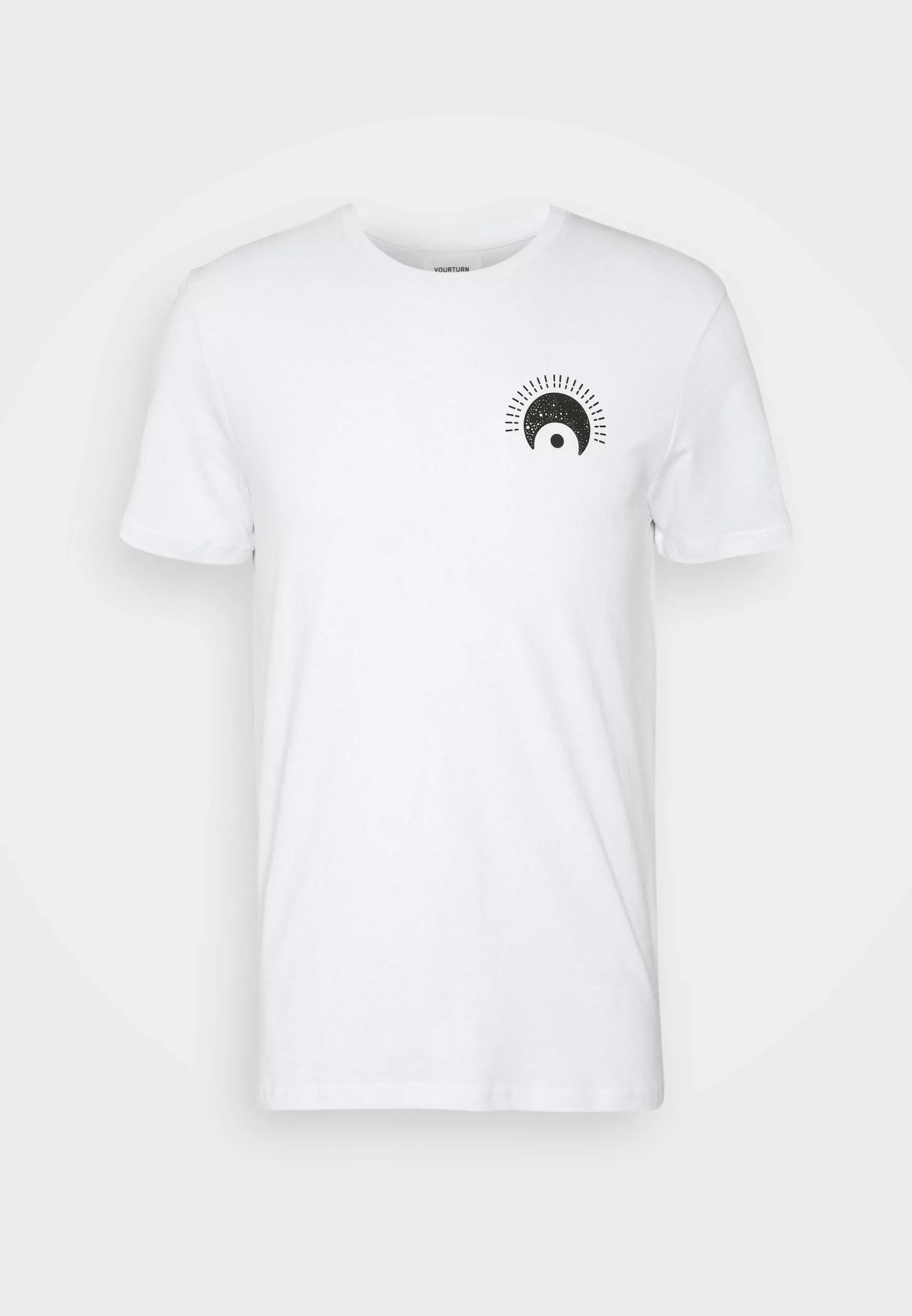 YOURTURN Eye Moon Tee Unisex - Print T-Shirt - White 5 YOURTURN Eye Moon Tee Unisex - Print T-Shirt - White - Image 5