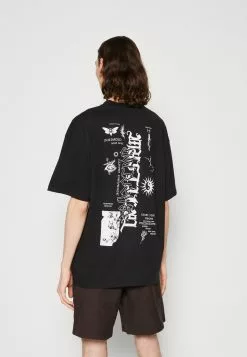 YOURTURN Unisex - Print T-Shirt - Black