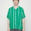 YOURTURN Stripes Boxi - Shirt - Green