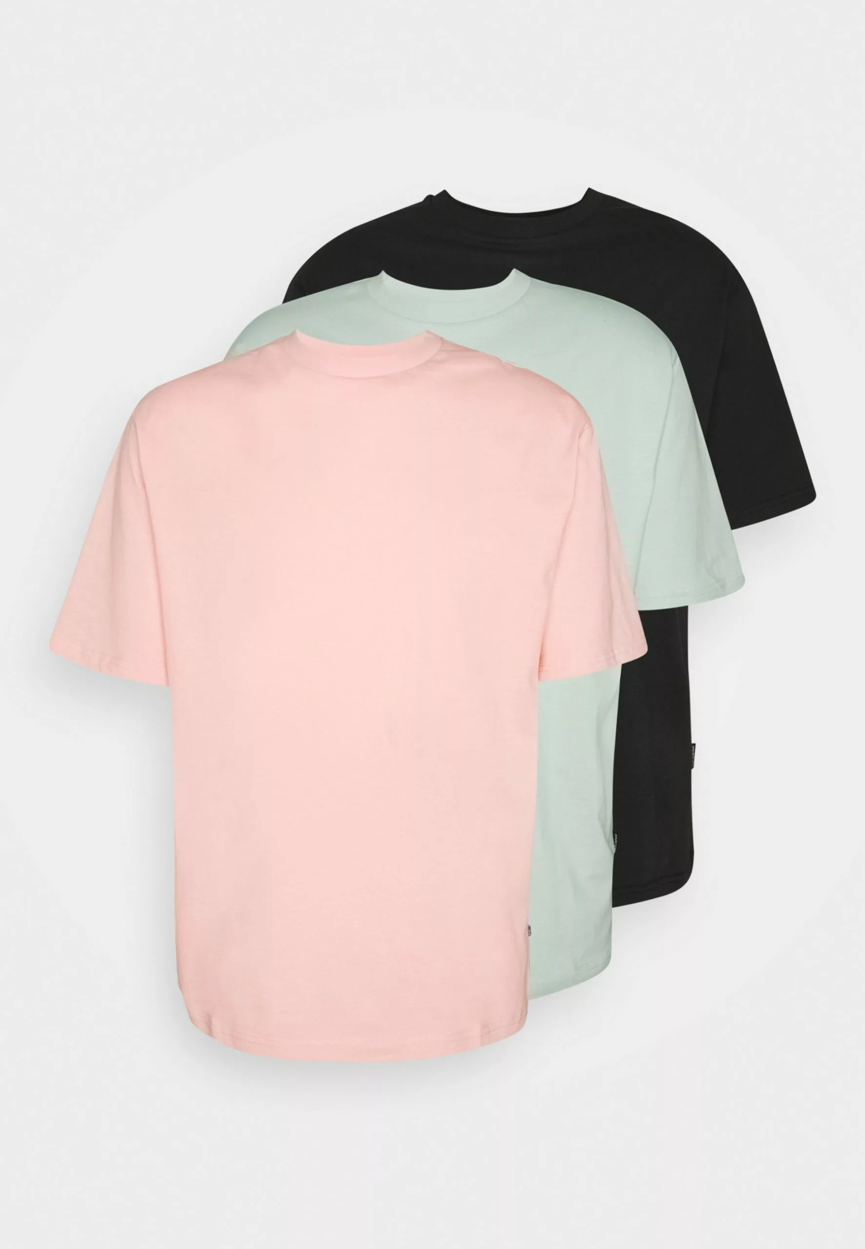 YOURTURN 3Pack Unisex - Basic T-Shirt - Black/Pink/Green 1 YOURTURN 3Pack Unisex - Basic T-Shirt - Black/Pink/Green