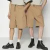YOURTURN Genderless Parachute - Shorts - Brown