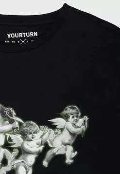 YOURTURN Unisex - Print T-Shirt - Black -Yourturn Shop a840a50153a44130b1e0fa672cb681a2 scaled