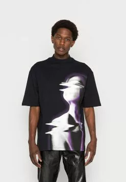 YOURTURN Unisex - Print T-Shirt -Black