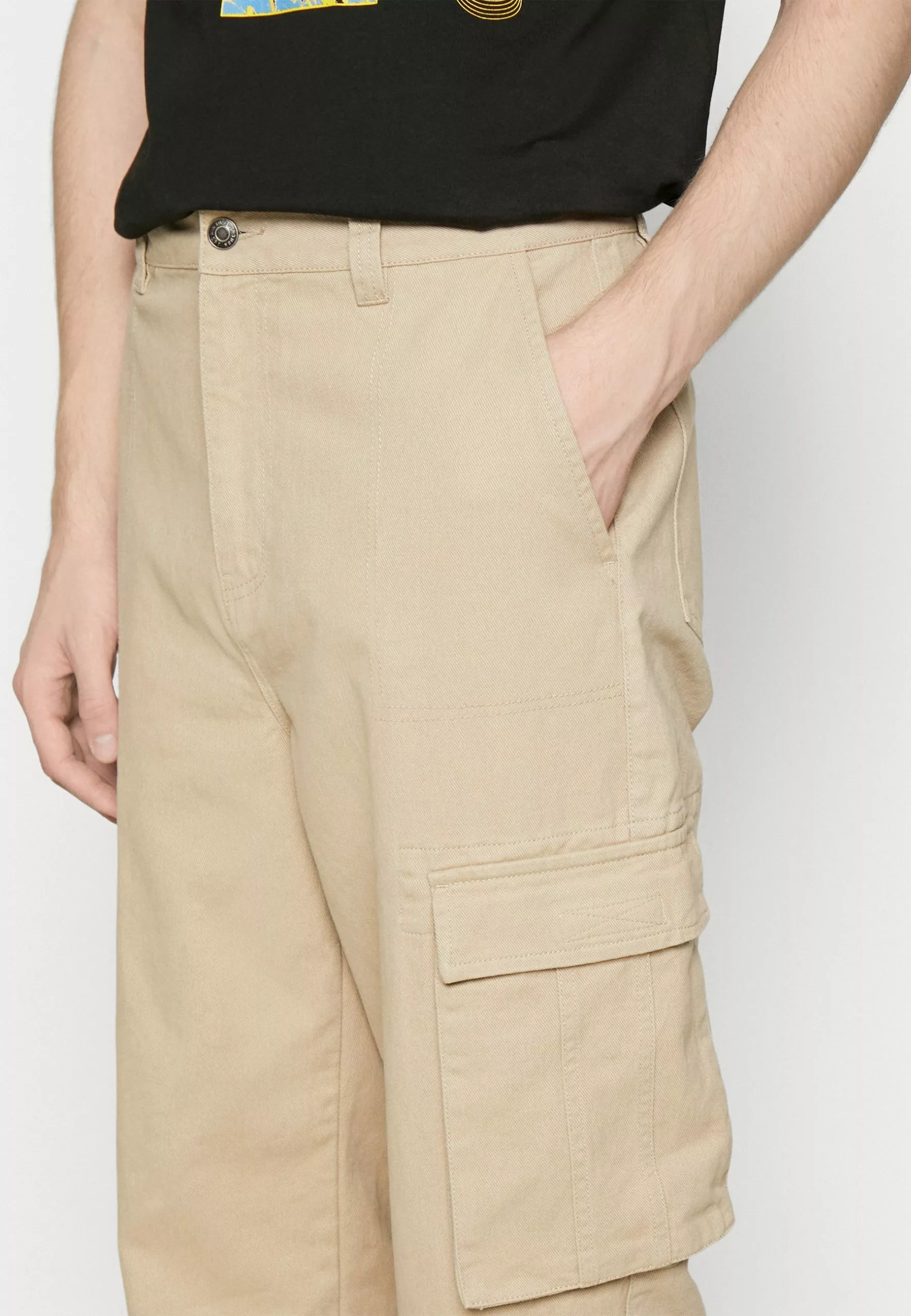 YOURTURN Unisex - Cargo Trousers - Tan 5 YOURTURN Unisex - Cargo Trousers - Tan - Image 5